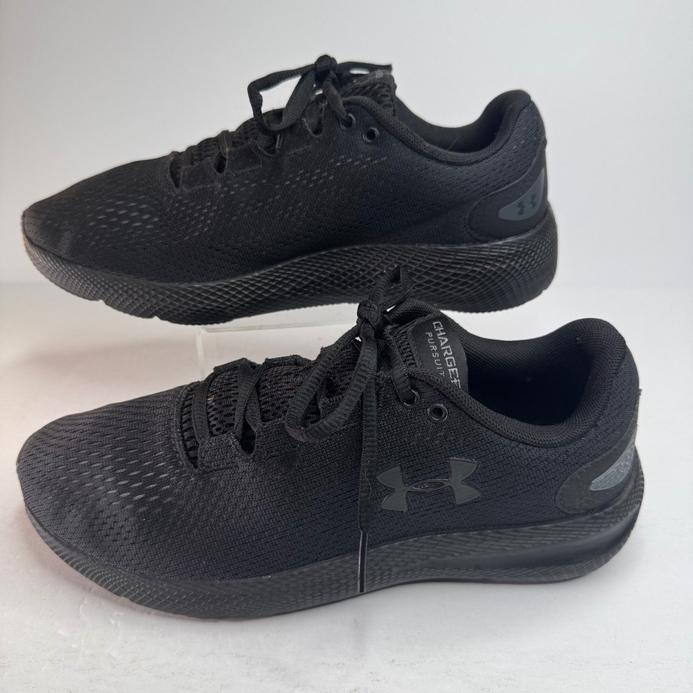 Under Armour Charged Pursuit 2 Mens Running Shoes Black 3022594-001 Size 7.5